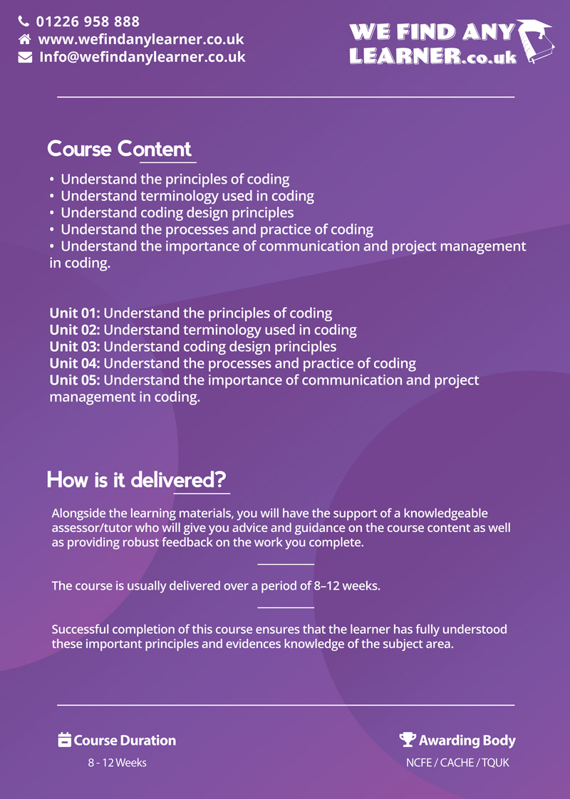 Understanding Coding Level 2 We Find Any Learner