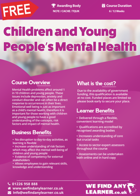 Understanding Children and Young People’s Mental Health Level 2 | We ...